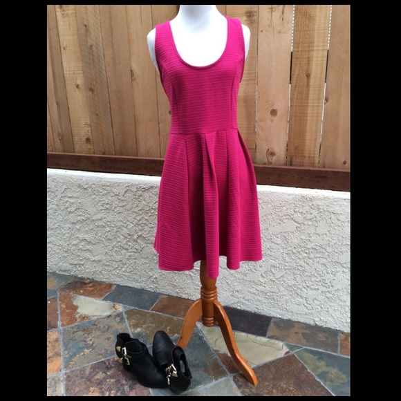 BUNDLE FOR RAQUEL - Hot Pink Skater Dress - Picture 3 of 4