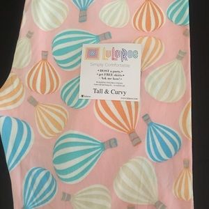 Lularoe BNWT hot air balloon leggings TC