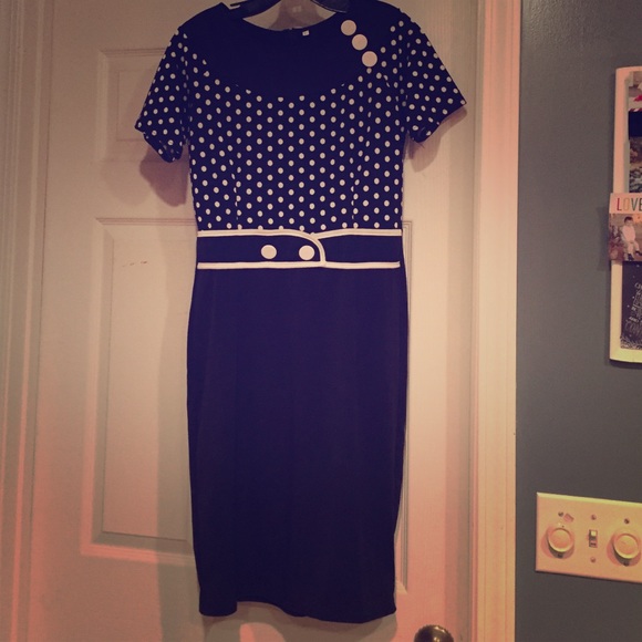 Polka Dot Work Dress