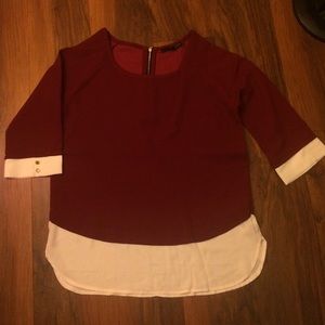 Maroon blouse🌺