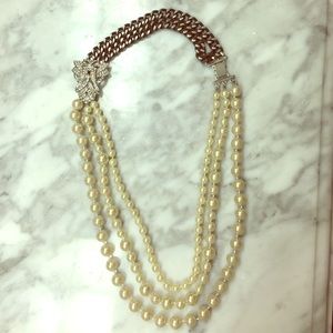 Stella & Dot Daisy Pearl Necklace