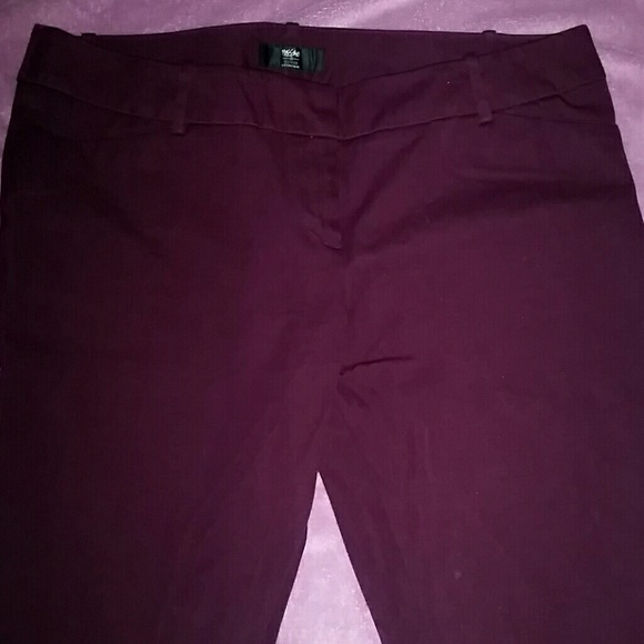 Mossimo Burgundy Ankle Pants