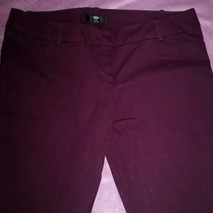 Mossimo Burgundy Ankle Pants