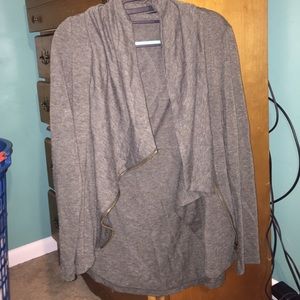 Army green/grey cardigan