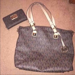 Michael Kors purse and wallet