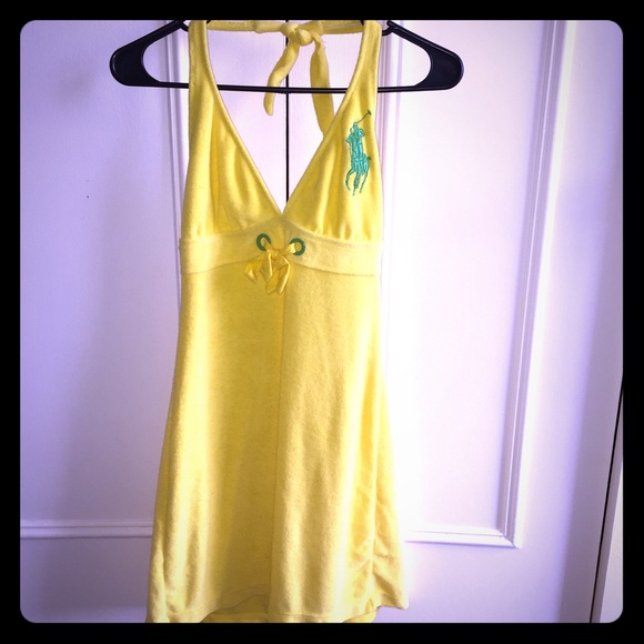 Ralph Lauren Swim Cover Up Halter Dress Small