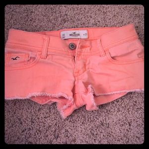 Orange Hollister shorts