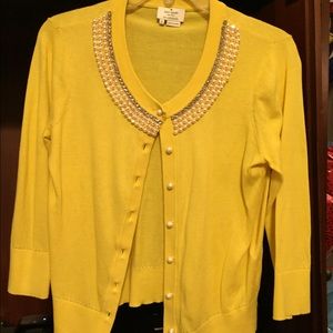 Kate Spade Yellow Cardigan