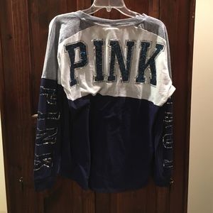 Long sleeve pink shirt and tank