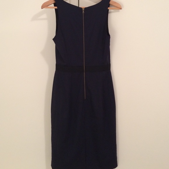 SOLD EbyClub Monaco Mavis Navy Fitted Sheath Dress - Picture 3 of 4