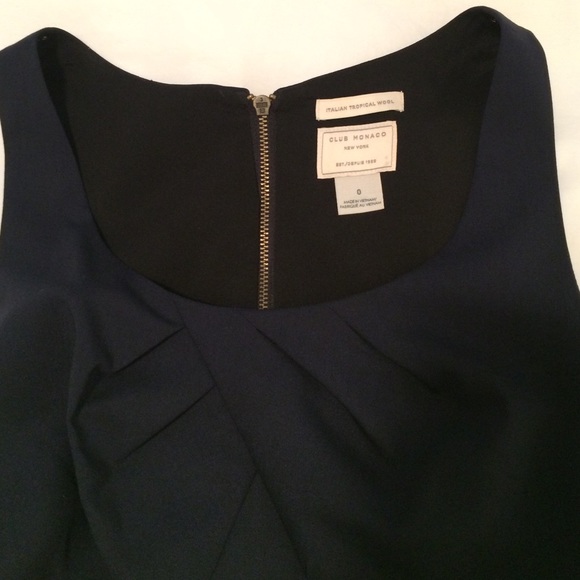 SOLD EbyClub Monaco Mavis Navy Fitted Sheath Dress - Picture 4 of 4