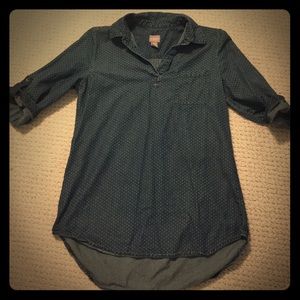 Chicos chambray shirt (with polka dots)