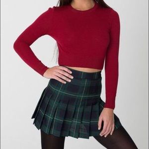 American Apparel Madeline Plaid Tennis Skirt
