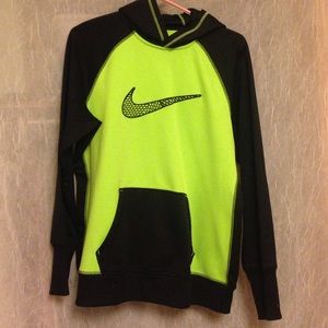 Neon Green & Black Therma-Fit Nike Sweatshirt