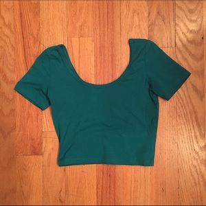 Teal Crop Top