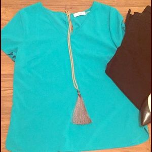Calvin Klein Turquoise Blouse