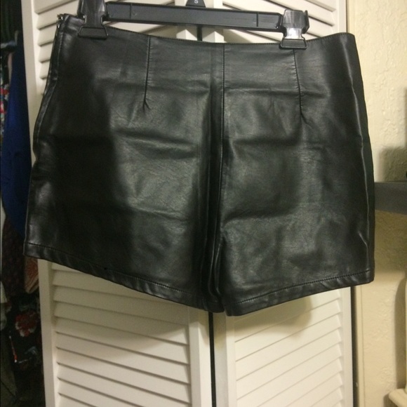 Pleather Short High Waisted