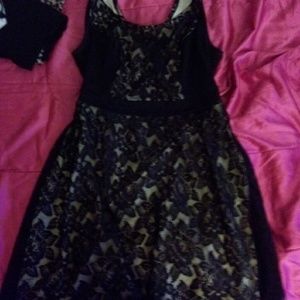 Plus Size Black Lace Dress