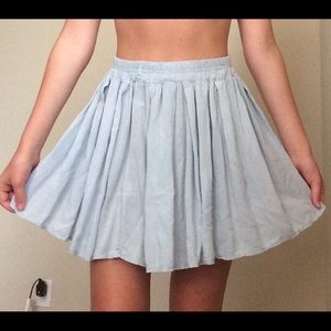 Brandy Melville Pastel Blue Mini Skirt