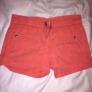 Anthropologie coral shorts