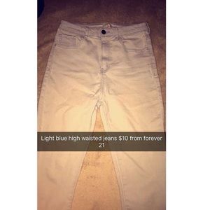 High rise jeans