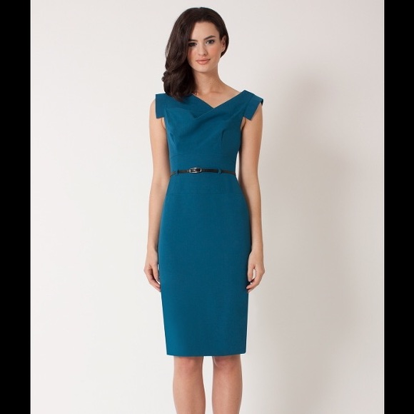 Black Halo Jackie O Dress in French Blue