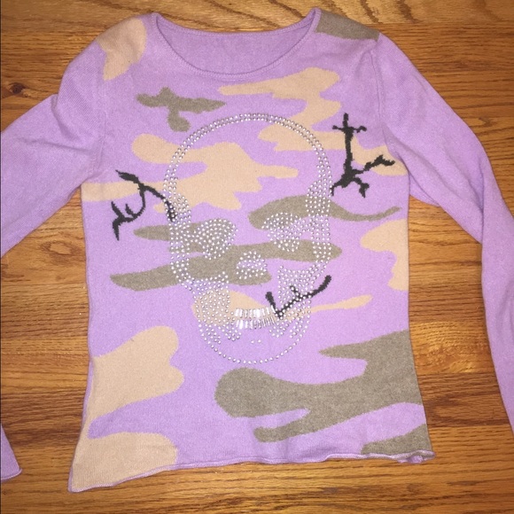 cashmere sweater with studded skull - Picture 1 of 3