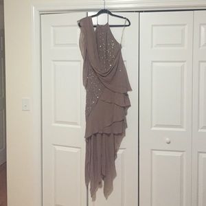 *NWT* Max Azria beaded chiffon silk evening dress