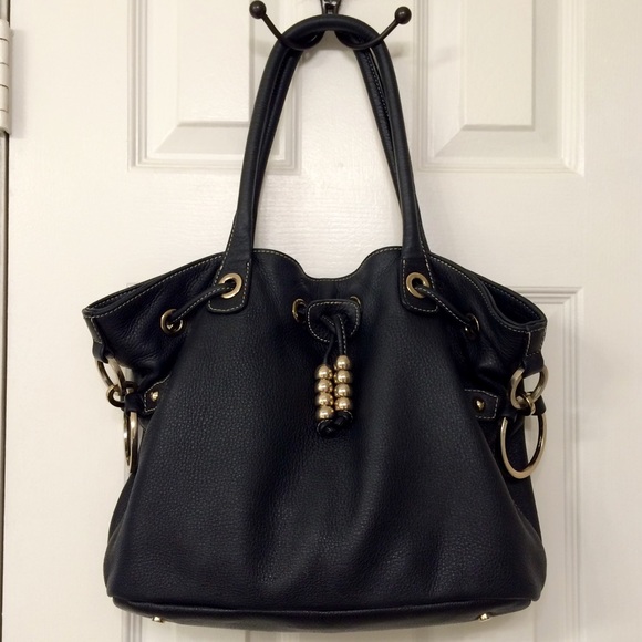 Charles David Black Leather Handbag