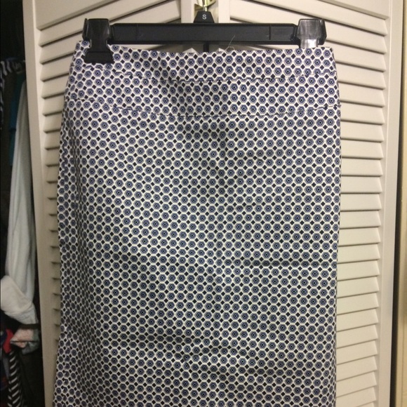 Printed Pencil Skirt