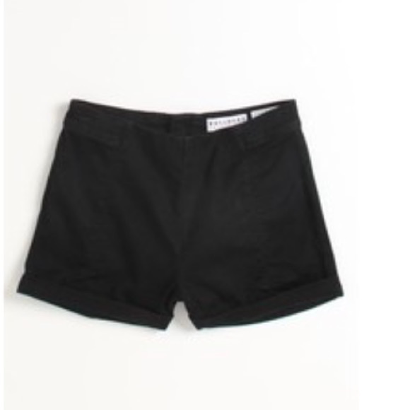 Bullhead Denim Black High-Waisted Shorts