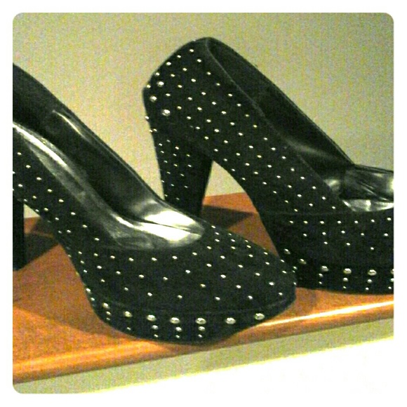 Black  SD dress platform  studded