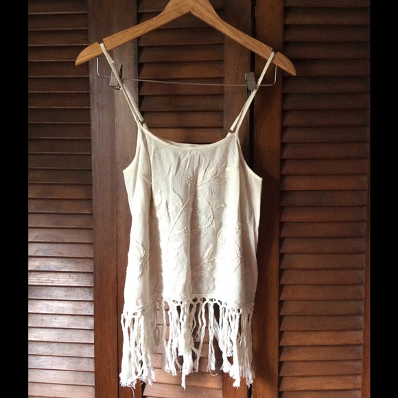 White Boho Crochet Top