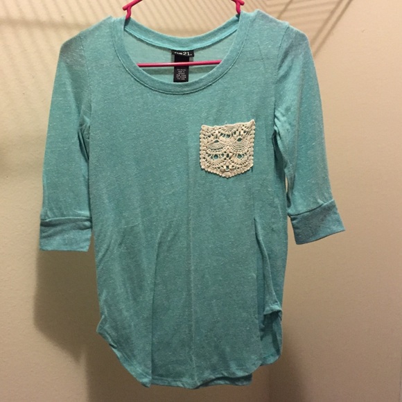 Teal 1/4 sleeve