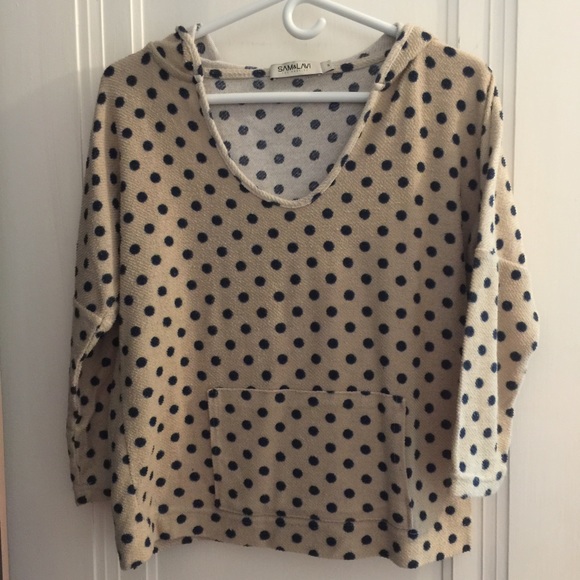 Anthro Polka Dot Sweatshirt