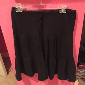 Black Ruffle Skirt