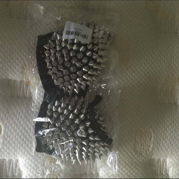 Black Studded Bra
