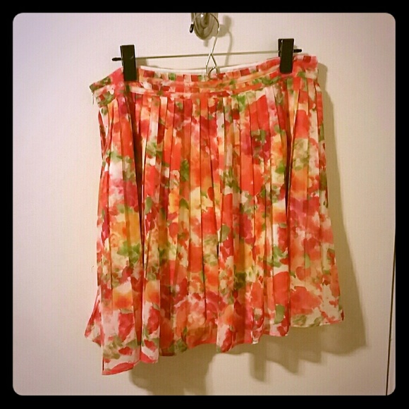 Watercolor flower skirt