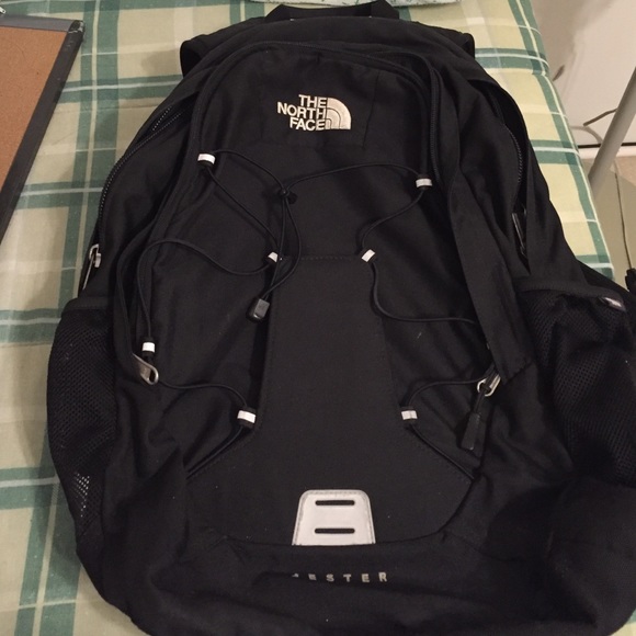 North face black jester backpack
