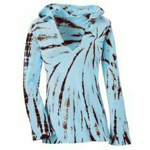 Tie Dye long Sleeve hooded shirt