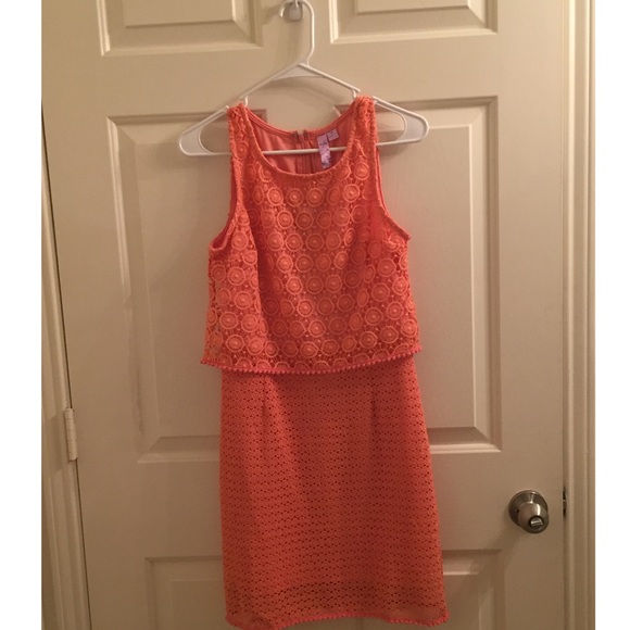 orange detailed dress