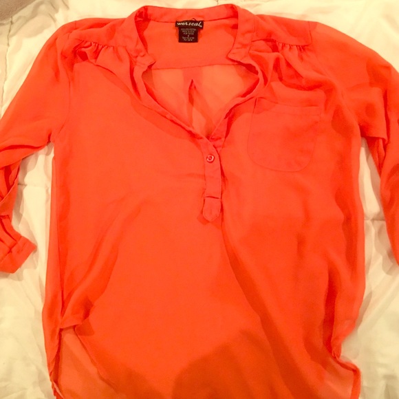 Coral blouse