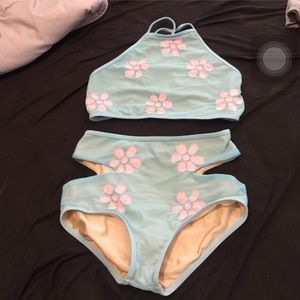Beach riot 2 piece bikini flowers