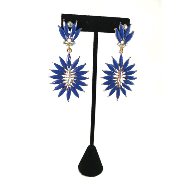 Blue Spike Earrings ✨ - Picture 2 of 4