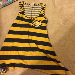 Striped WVU shirt