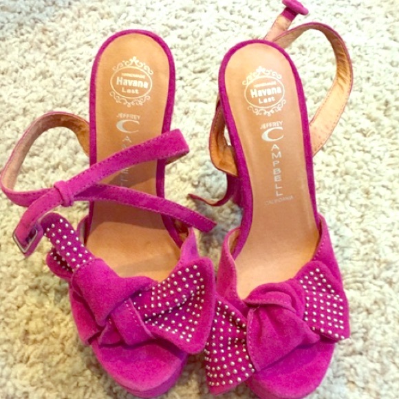 Jeffrey Campbell heels with studded bow