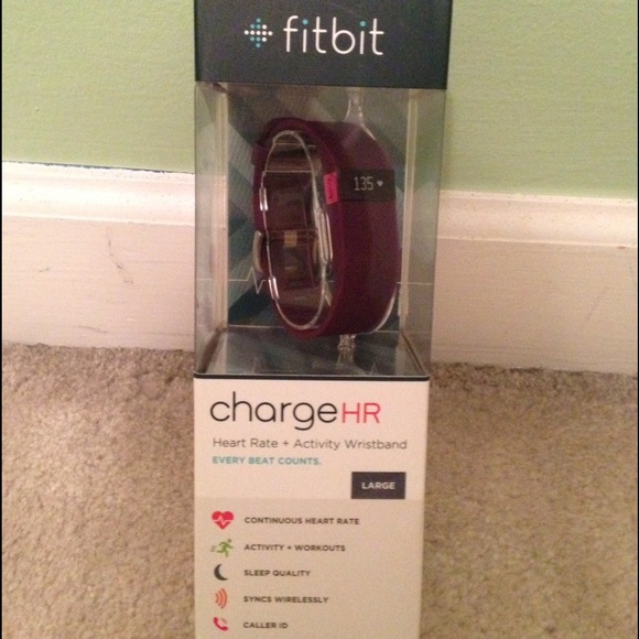 Fitbit Charge HR - Activity Tracker - Large - Plum