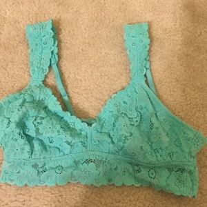 Mint color bra
