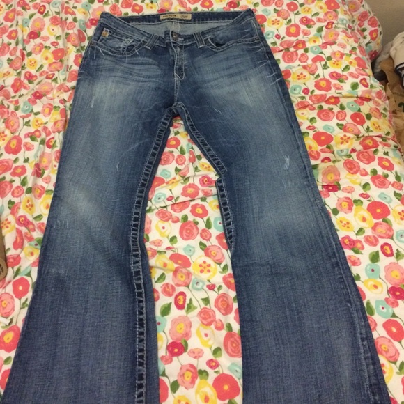BIG STAR MADDIE JEANS 31 S MID RISE FIT LUCKY