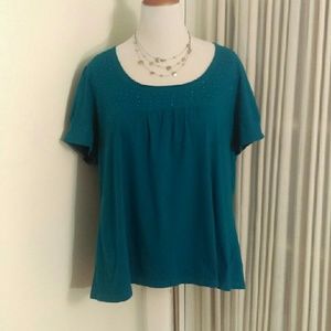 Flowy Sparkly Teal Top!